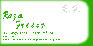 roza freisz business card